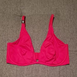 Victoria's Secret Incredible Ultimate Plunge Bra Lipstick Red Sz. 34DD
